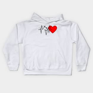 Schnauzer Heartbeat Kids Hoodie